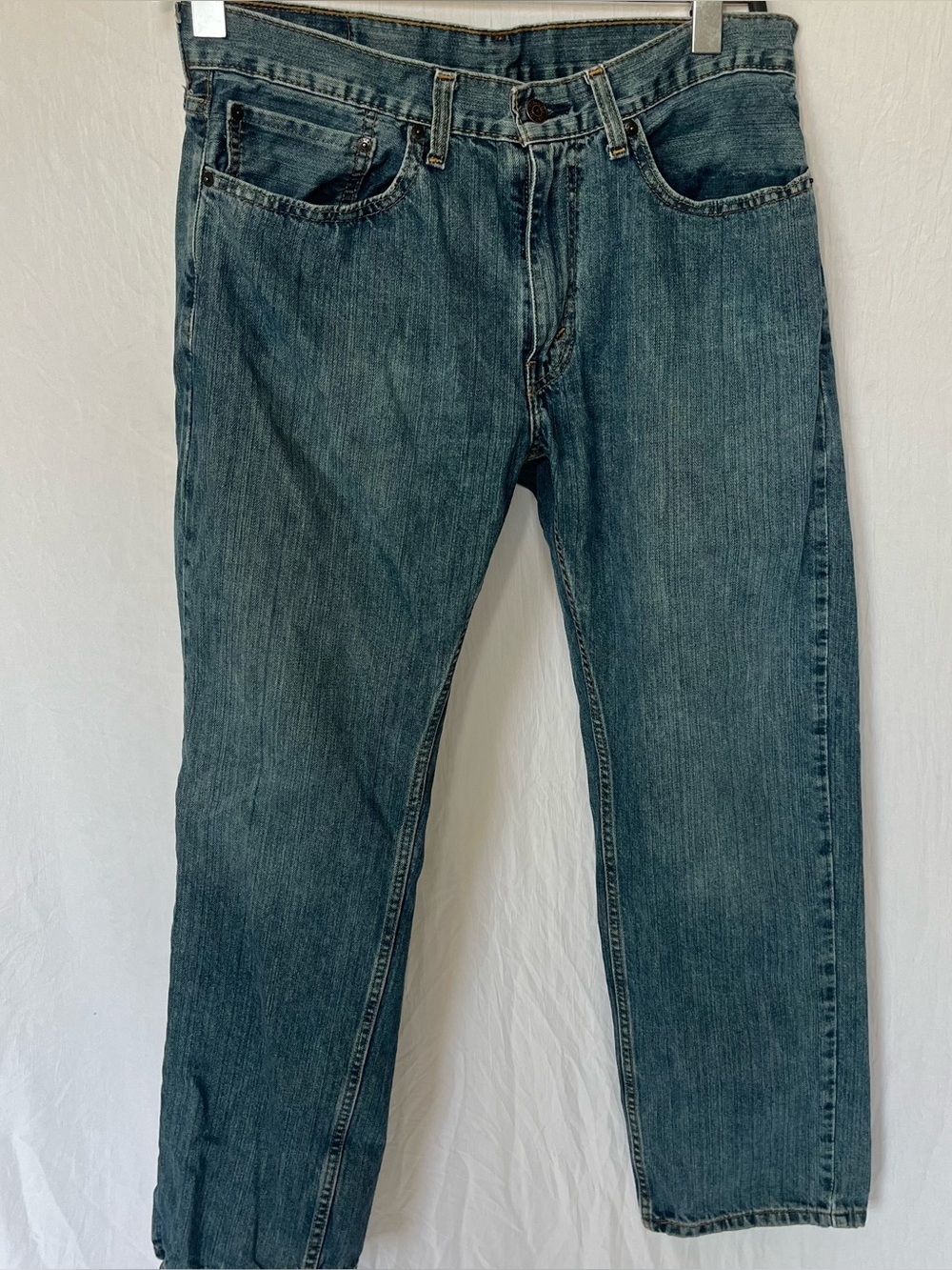 Levis 559 Jeans Mens W33 L28 Medium Blue Wash Relaxed Fit Straight Zip Fly